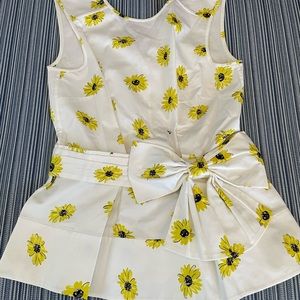 Kate Spade Sleeveless Daisy Peplum Top- size 0